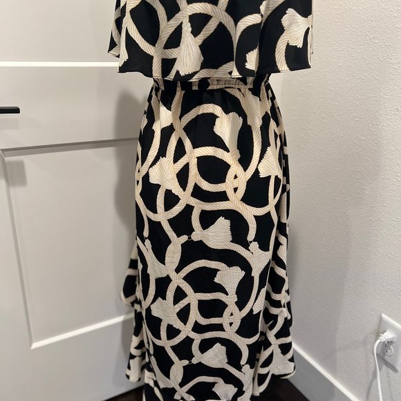 Margret Josephs | Macbeth Collection | Nautical Hi-Low Dress | Sleeveless - Picture 8 of 11